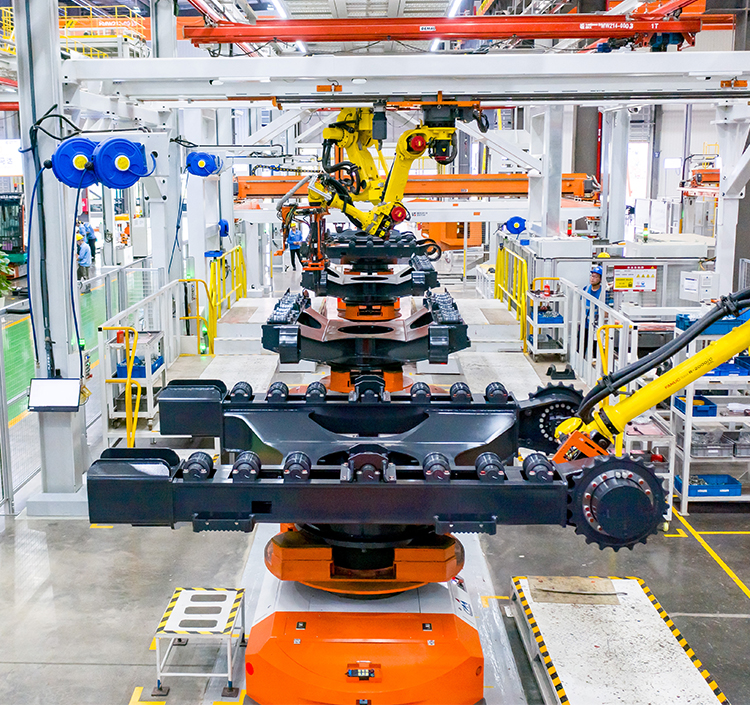 陳剛到柳工挖掘機智慧工廠調研